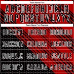 Uniform Soccer Red Diagonal Jersey Custom Black-White Sublimation Lines