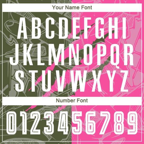 Scratch Pattern Soccer Uniform Graffiti Jersey Sublimation Custom Olive-Pink