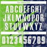 Pattern Jersey Custom Aurora Green-Navy Sublimation Soccer Scratch Graffiti Uniform