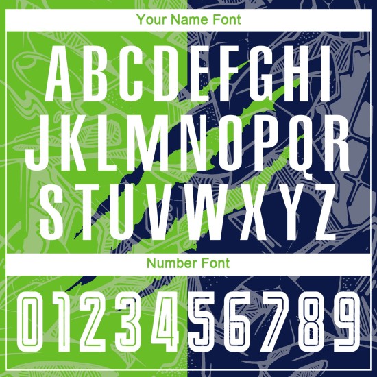 Pattern Jersey Custom Aurora Green-Navy Sublimation Soccer Scratch Graffiti Uniform