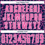 Pink-White Network Navy Custom Abstract Sublimation Soccer Jersey Splash Uniform