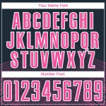 Lines Jersey Sublimation Navy Soccer Custom Pink-White Uniform