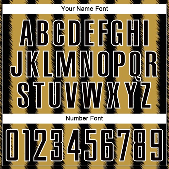 Custom Jersey Soccer Line Gold-White Black Uniform Sublimation Old