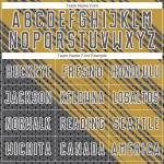 Custom Steel Uniform Soccer Sublimation Gold White Jersey Old Gray Diagonal Lines