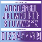 Light Custom Soccer Gradient Blue Purple-White Uniform Line Sublimation Jersey