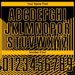 Sublimation Black Lines Uniform Gold Geometric Jersey Soccer Custom