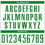 White Green Uniform Sublimation Custom Soccer Jersey Grass