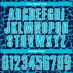 Custom Jersey Splash Lakes Sublimation Navy Abstract Uniform Soccer Blue-White Network