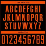 Orange Custom Black Uniform Jersey Sublimation Soccer