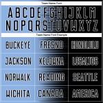 Sublimation Jersey Line Black Blue-White Light Gradient Custom Soccer Uniform