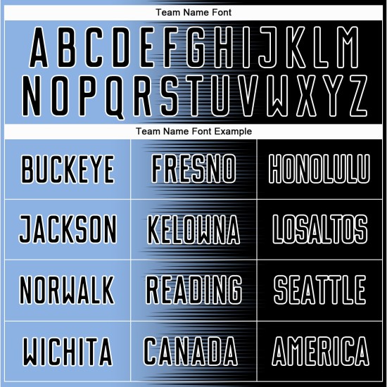 Sublimation Jersey Line Black Blue-White Light Gradient Custom Soccer Uniform