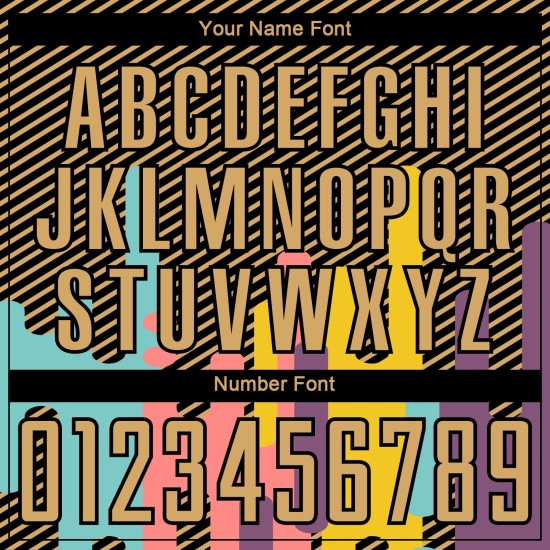 Sublimation Old Jersey Gold Lines Uniform Custom Soccer Black