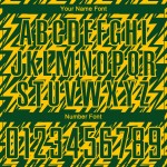 Sublimation Green Lightning Jersey Custom Soccer Uniform Yellow