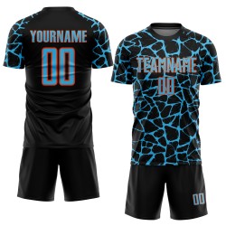 Network Splash Abstract Uniform Blue-Orange Custom Black Soccer Jersey Sky Sublimation Network Splash Abstract Uniform Blue-Orange Custom Black Soccer Jersey Sky Sublimation