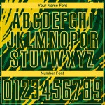 Uniform Yellow Green Jersey Sublimation Custom Soccer