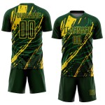 Uniform Yellow Green Jersey Sublimation Custom Soccer