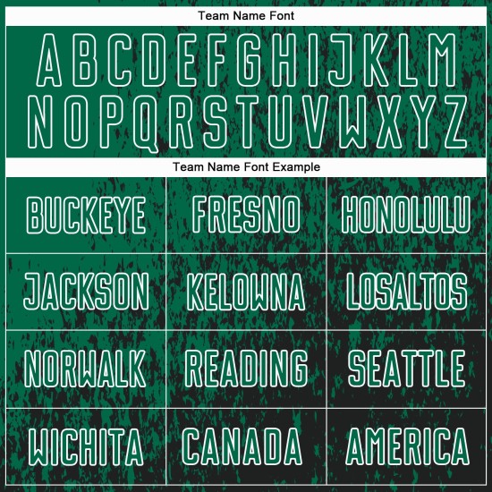 Sublimation Green Soccer Black-White Jersey Abstract Art Kelly Uniform Custom Fragment