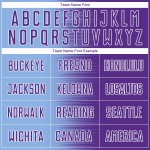 Light Custom Soccer Gradient Blue Purple-White Uniform Line Sublimation Jersey
