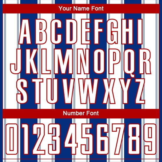 Sublimation Royal Custom Jersey Soccer White-Red Line Uniform