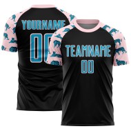 Blue-Light Black Tiger Pink Jersey Soccer Custom US Navy Sublimation Uniform