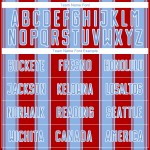 Custom Sublimation Red Soccer Line Jersey Blue-White Uniform Light