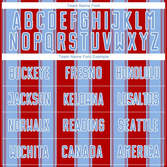 Custom Sublimation Red Soccer Line Jersey Blue-White Uniform Light