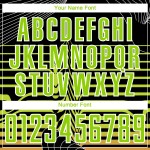 Sublimation Green-White Custom Lines Black Soccer Uniform Jersey Neon