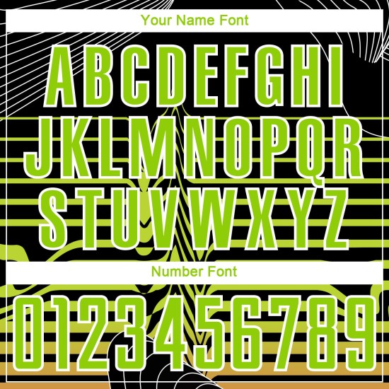 Sublimation Green-White Custom Lines Black Soccer Uniform Jersey Neon