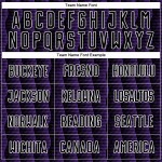 Geometric Soccer Shape Uniform Custom Sublimation Purple-White Jersey Black
