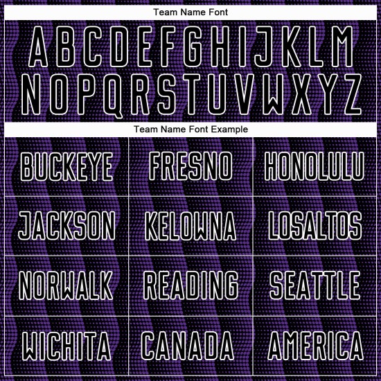 Geometric Soccer Shape Uniform Custom Sublimation Purple-White Jersey Black