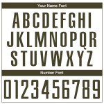 Soccer Uniform Jersey Olive Custom Sublimation White