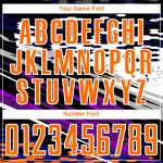 Soccer Lines Bay Black Orange-White Uniform Custom Jersey Sublimation