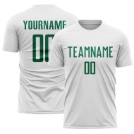 Custom Sublimation Jersey Uniform Green White Soccer Kelly