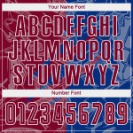 Soccer Jersey Maroon-Royal Sublimation Custom Uniform Graffiti Scratch Pattern