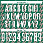 Jersey Sublimation Green Pink Shape Custom Zigzag Kelly Soccer Uniform White-Medium