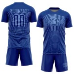 Gradient Light Custom Sublimation Blue Uniform Soccer Jersey Lines Royal Geometric