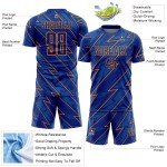Orange Jersey Uniform Sublimation Bay Custom Soccer Royal Lightning