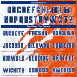 Pattern Uniform Sublimation Soccer Graffiti Royal-Orange Jersey Scratch Custom