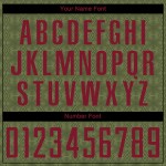 Soccer Shapes To Olive Custom Crimson Jersey Geometric Uniform Sublimation Service Salute Soccer Shapes To Olive Custom Crimson Jersey Geometric Uniform Sublimation Service Salute