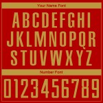 Gold Soccer Sublimation Jersey Uniform Old Custom Red