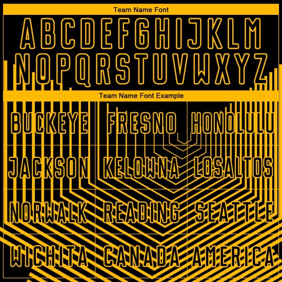 Sublimation Black Lines Uniform Gold Geometric Jersey Soccer Custom