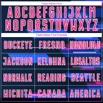 Geometric Shapes Jersey Soccer Custom Navy Pink-White Sublimation Uniform