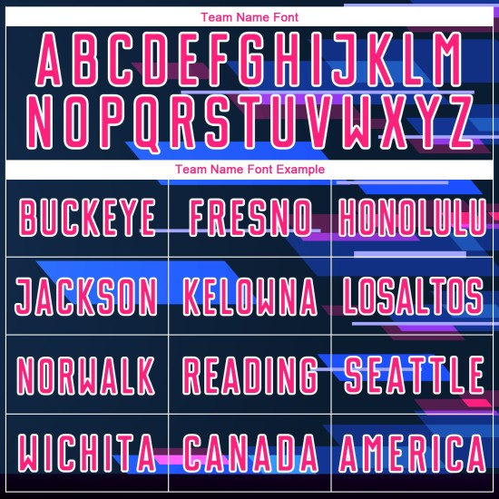 Geometric Shapes Jersey Soccer Custom Navy Pink-White Sublimation Uniform