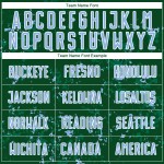 Uniform Soccer Fragment Abstract Blue-Kelly Green Art Light Sublimation Jersey Custom Green