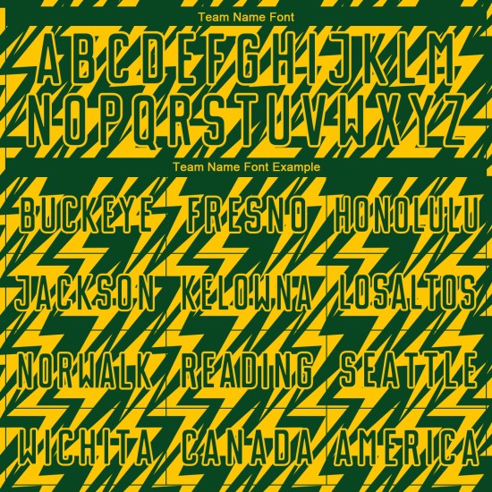 Sublimation Green Lightning Jersey Custom Soccer Uniform Yellow