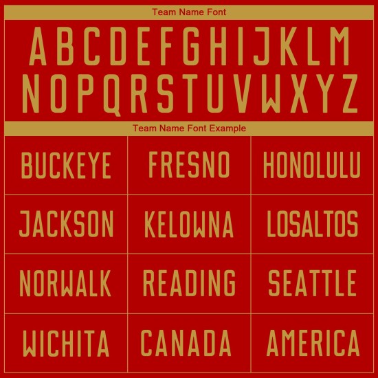 Gold Soccer Sublimation Jersey Uniform Old Custom Red