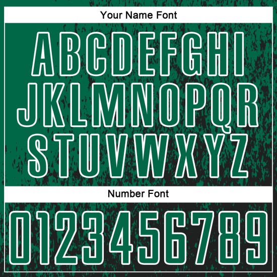 Sublimation Green Soccer Black-White Jersey Abstract Art Kelly Uniform Custom Fragment